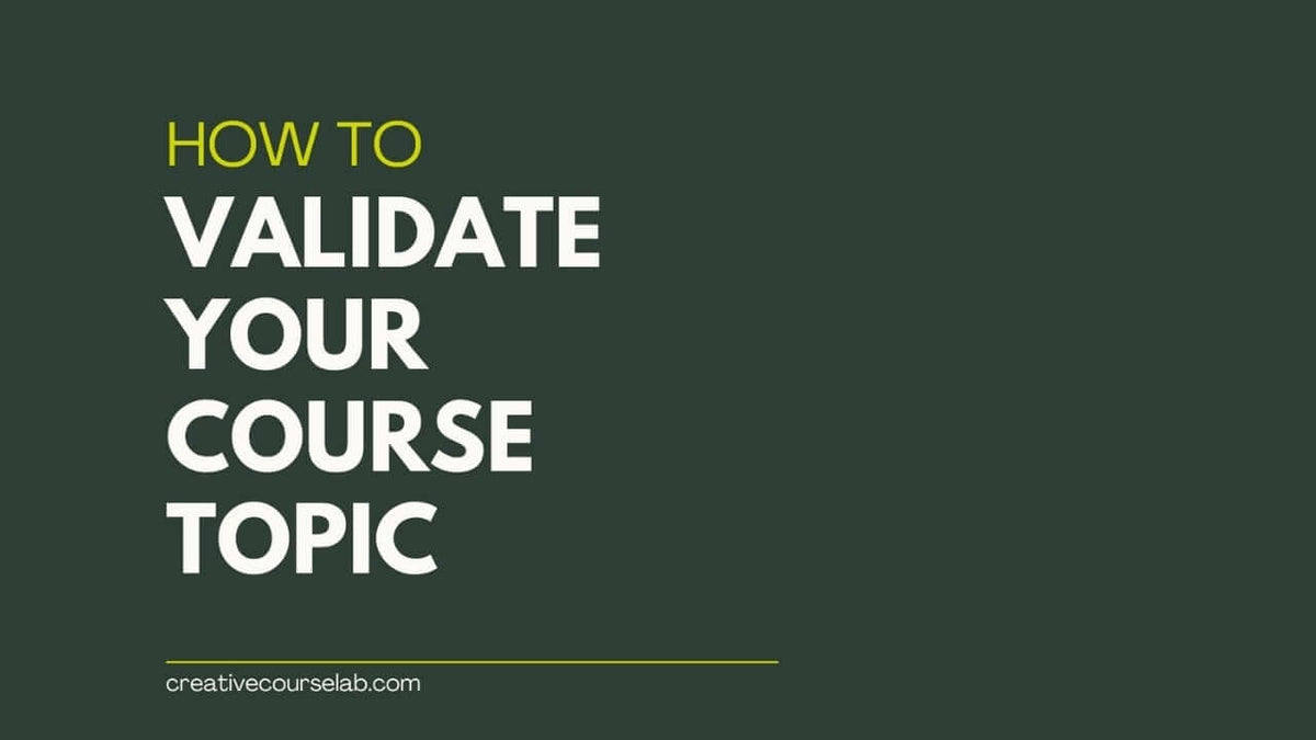 Tips and tricks about course creation