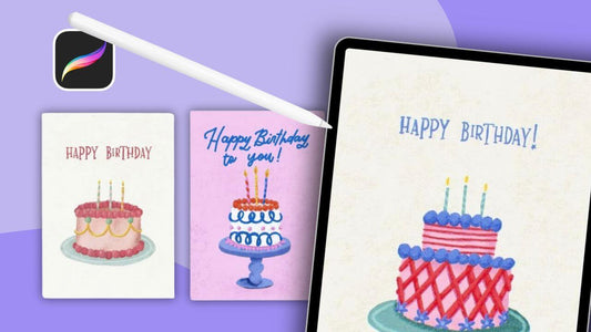 How to make a birthday card in Procreate