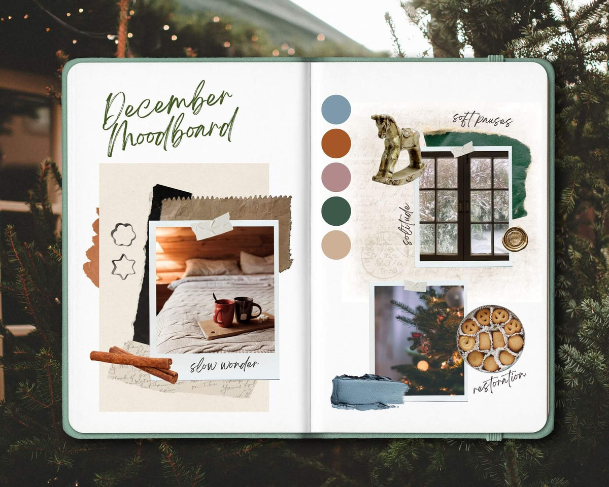december moodboard art inspo
