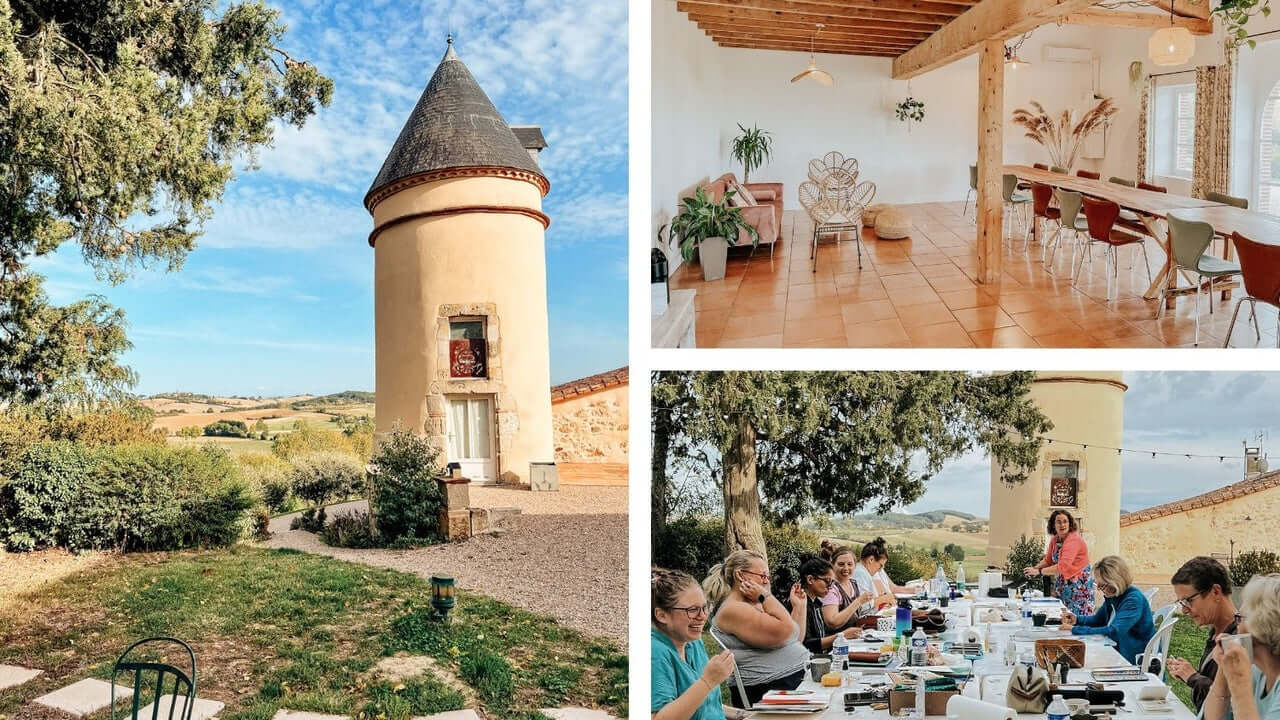 watercolor retreat in france