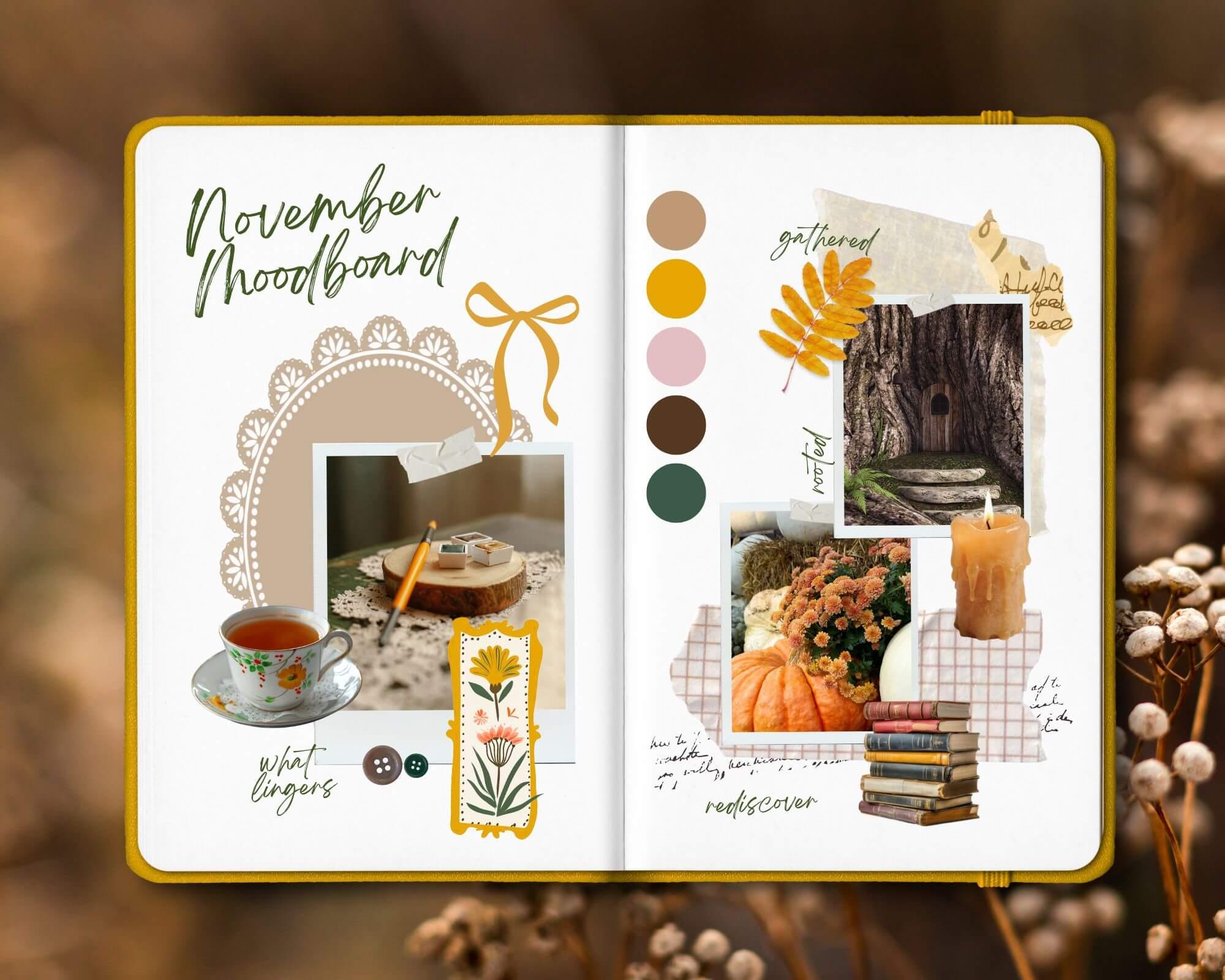 art moodboard for inspiration