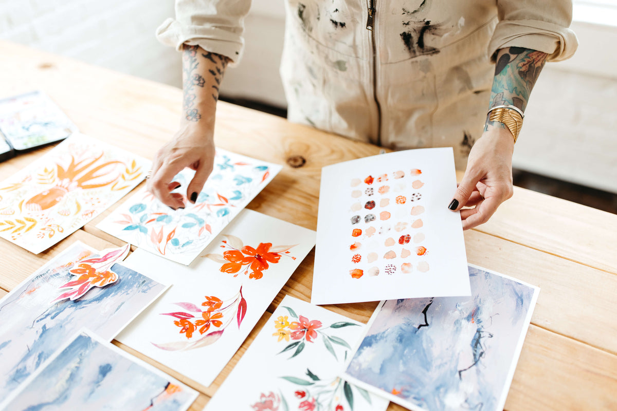 loose watercolor wreath tutorial