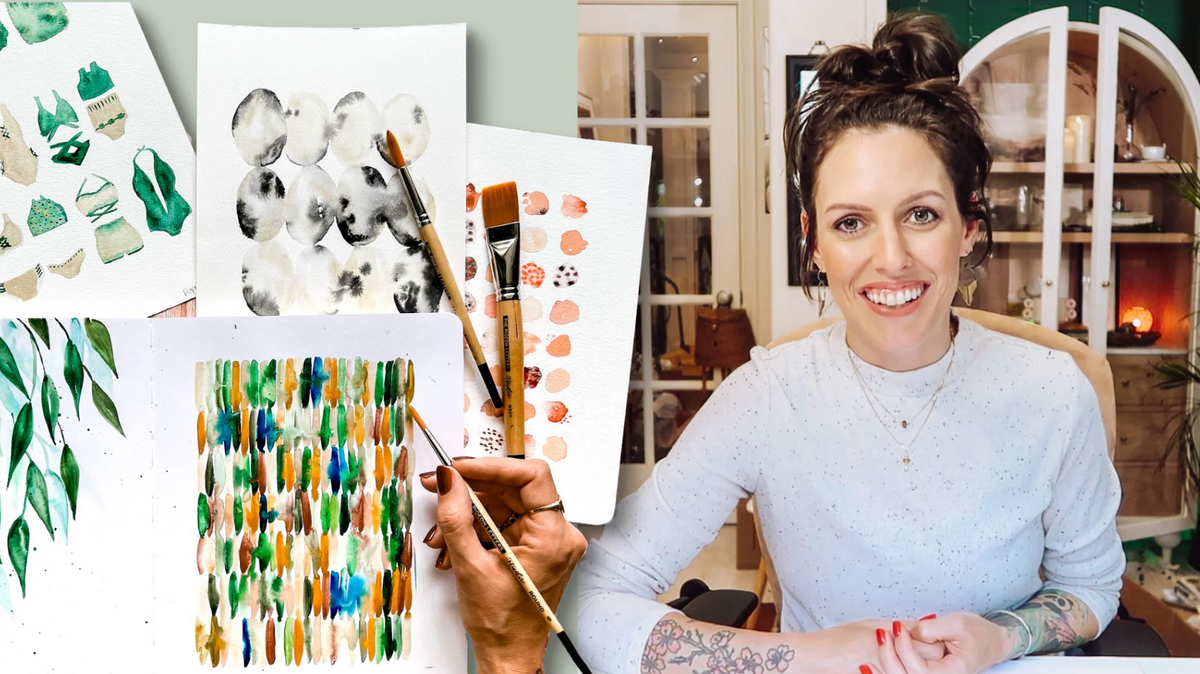 Conquer the Blank Page: Watercolor Experimentation Class