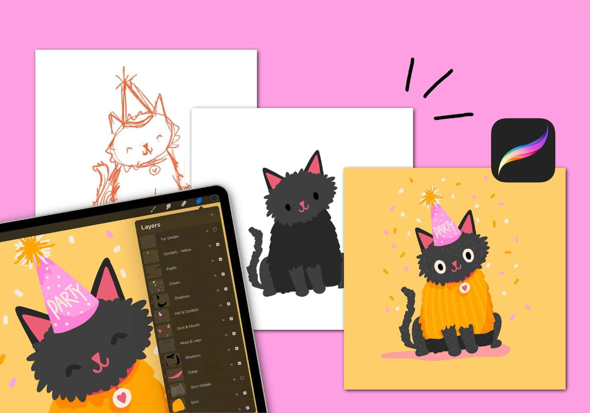 5-Step Illustration Process in Procreate