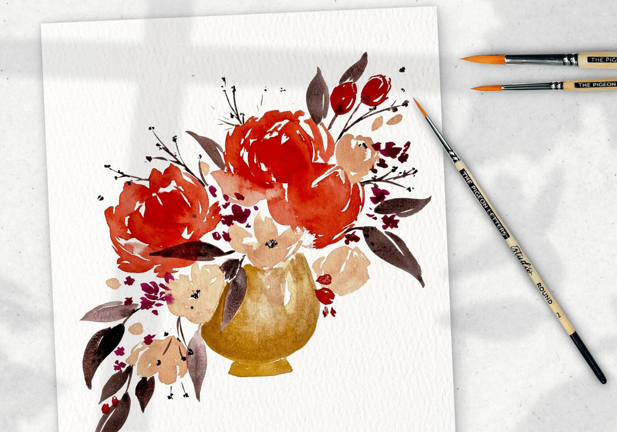 Lush & Loose Watercolor Florals Class