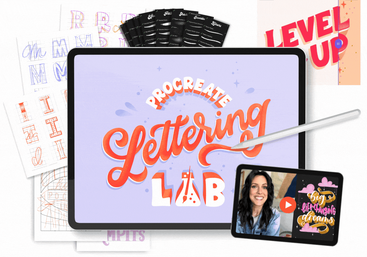 hand lettering in procreate tutorial