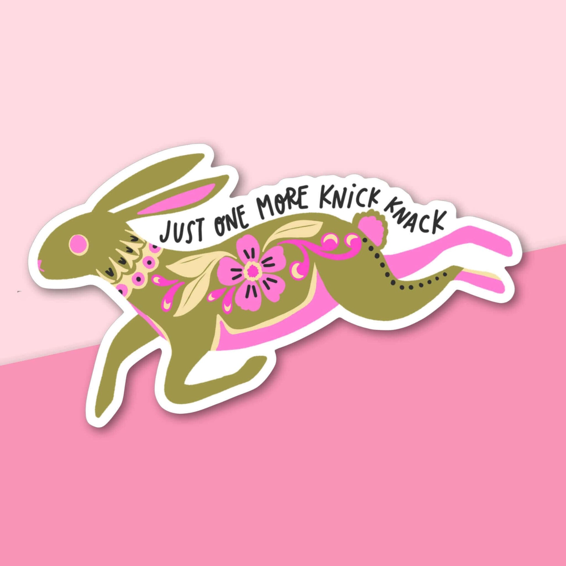 rabbit sticker funny knick knacks