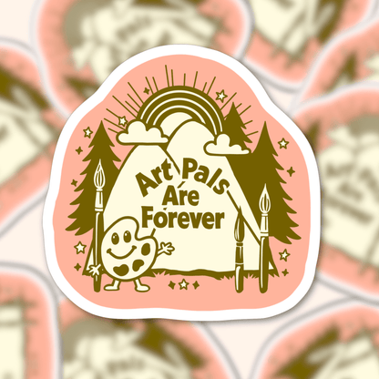 Art Pals Are Forever Sticker