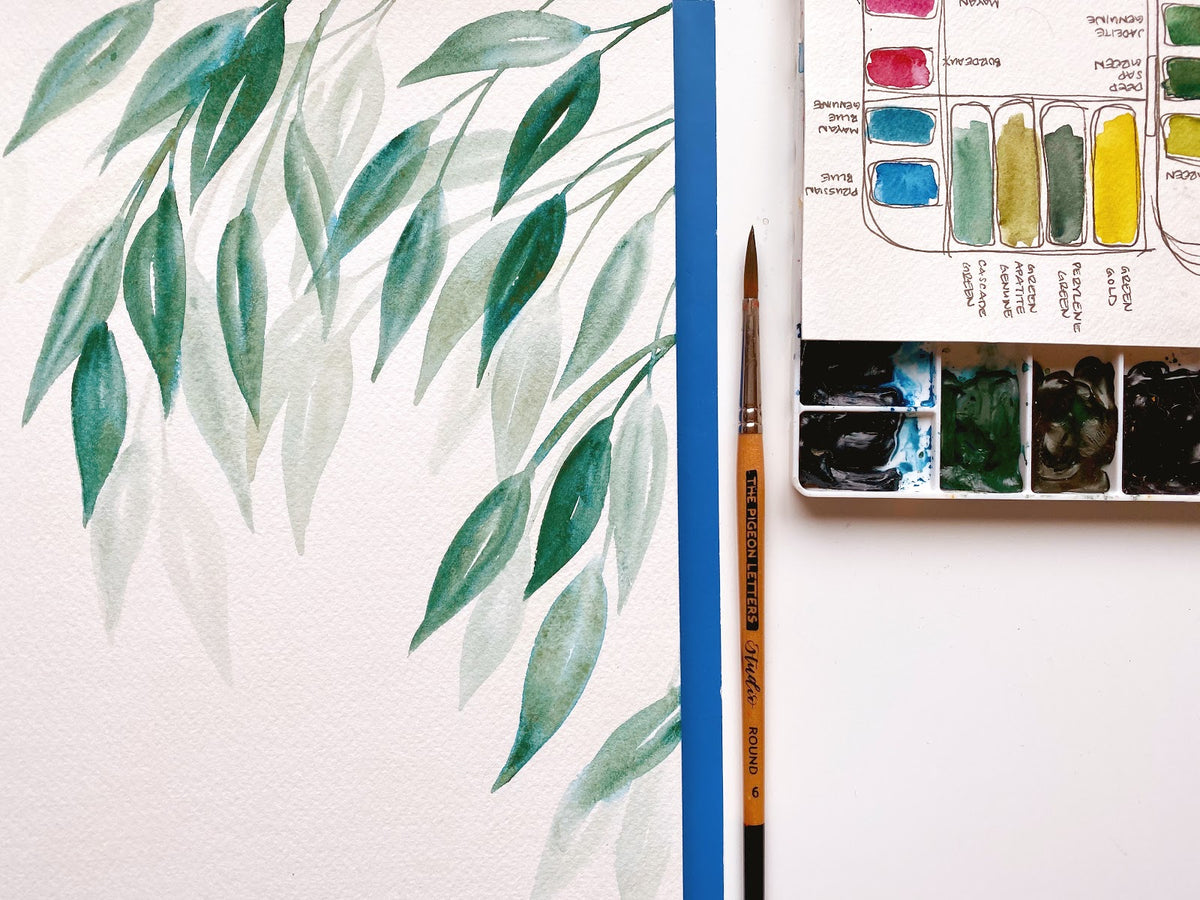 watercolor paint and water control