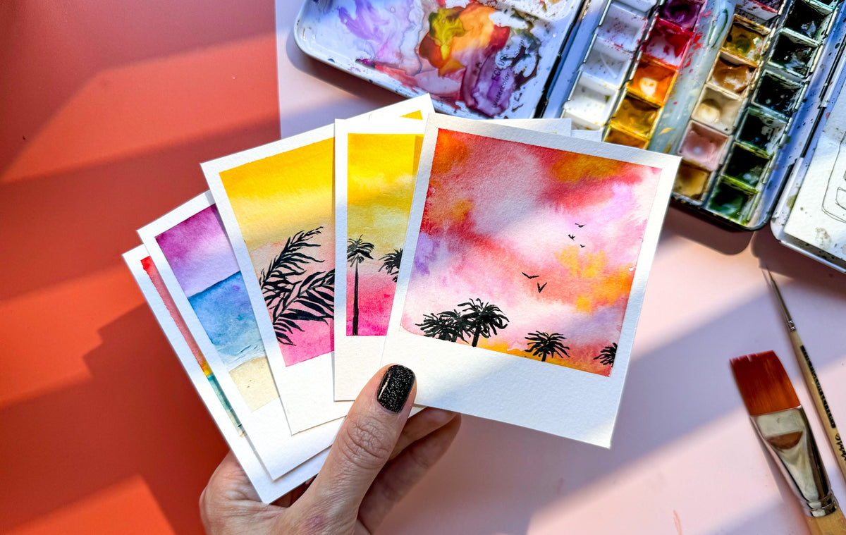 vintage wildflower painting tutorial watercolor